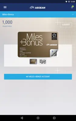 Aegean Airlines android App screenshot 2